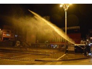 Havza’da Cadde Ve Sokaklar Dezenfekte Ediliyor