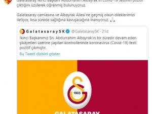 Abdurrahim Albayrak Ve Eşine Geçmiş Olsun Mesajı