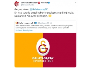 Sivasspor’dan Galatasaray’a Geçmiş Olsun Mesajı