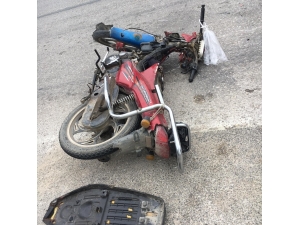 Ayvacık’ta Motorsiklet Kazası: 1 Yaralı