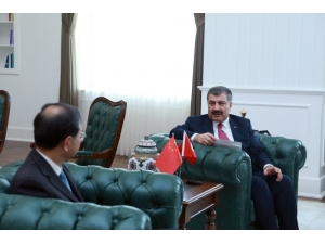 Bakan Koca Çin Büyükelçisi İle Görüştü