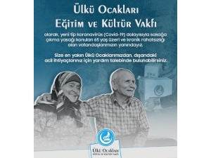 Ülkü Ocakları Başkanı Ateş’ten Sokağa Çıkamayan Vatandaşlar İçin Yardım Açıklaması