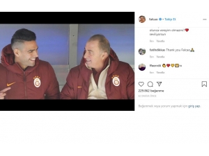 Falcao’dan Terim’e Mesaj: "Daha İyi Dönmeni Diliyorum"