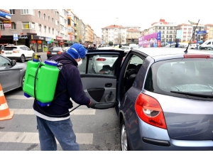 Avcılar’da Araçlara Korona Virüs Dezenfeksiyonu