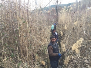 Hisarcık’ta Sulama Kanalları Temizleniyor