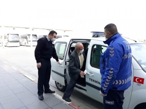 Kore Gazisine Zabıtadan Destek