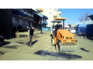 Pasinler Belediyesi Bozuk Yolları Onardı