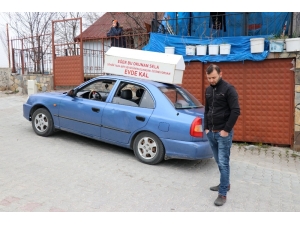 Bolu’da, Aracına Bağladığı Tabutla ‘Evde Kal’ Çağrısı Yapan Sürücüye Ceza