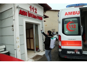 Elazığ’da Korona Virüsüne Karşı Dezenfekte Çalışmaları Sürüyor