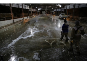 Haliliye’de Pazar Yerleri Dezenfekte Edildi