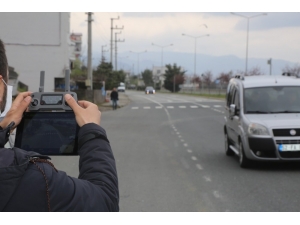 Sokağa Çıkma Yasağı Olan Vatandaşlar ‘Drone’ İle Denetlendi
