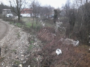 Geri Geri Gelirken Şarampole Uçtular: 2 Yaralı