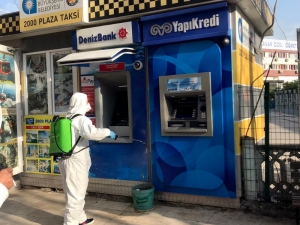 Muratpaşa’da Dezenfekte Çalışmaları Sürüyor