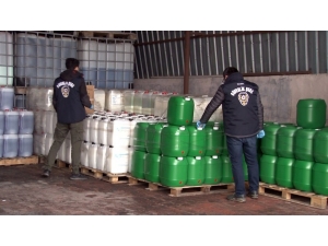 Arnavutköy’de İzinsiz Dezenfektan Üretimi Yapılan İmalathaneye Operasyon