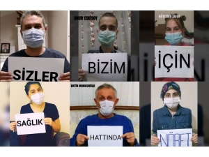 Sağlık Çalışanlarına Akciğer Nakli Olmuş Ve Nakil Bekleyen Hastalardan Anlamlı Destek