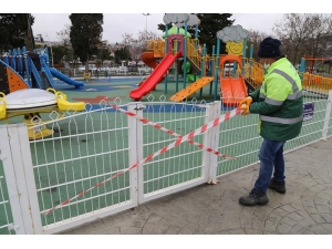 Büyükçekmece’de Çocuk Park Ve Oyun Alanları Kullanıma Kapatıldı