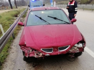 Yağmur Kazaya Yol Açtı: 1 Yaralı