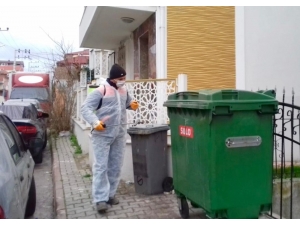 6 Bin Çöp Konteynırı Dezenfekte Edildi