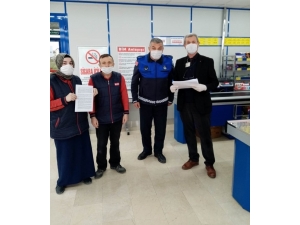 Kartepe’de Marketlere Korona Virüs Tebligatı Yapıldı