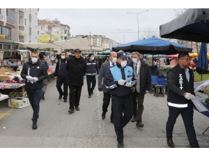 Atakum’da Pazarda Salgın Önlemi