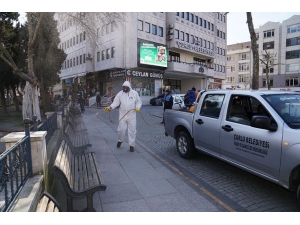 Çorlu’da Meydanlara Korona Virüs Temizliği