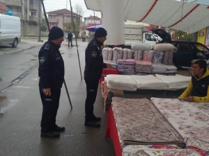 Pazaryerinde Korona Virüs Denetimleri