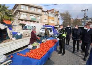Edremit Çarşamba Pazarı’na Korona Virüs Düzenlemesi