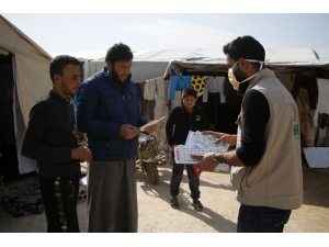 Suriye’de Korona Virüse Karşı Bilgilendirme Çalışması