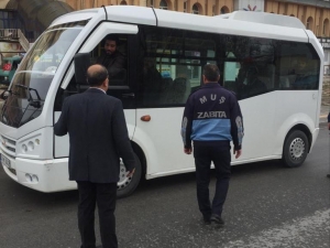 Muş’ta Toplu Taşıma Araçlarında Mesafe Denetimi