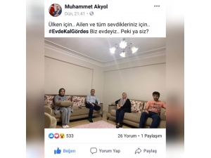 Başkan Akyol’dan “Evde Kal Gördes” Çağrısı