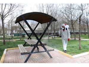 Karaköprü’de Korona Mücadelesinde 60 Ton Dezenfekte Kullanıldı