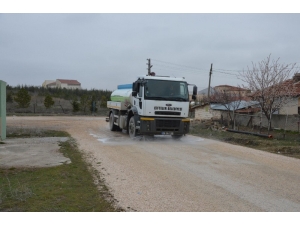 Çifteler Belediyesi Dezenfekte Çalışmalarına Devam Ediyor