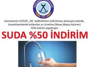 Dodurga Belediyesi İçme Suyuna Yüzde 50 İndirim Yaptı