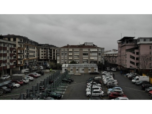 Pendik Devlet Hastanesi’ne Korona Virüs Tedbirleri Kapsamında Yapılan Ön Tanı Bölümü İnşaatı Havadan Görüntülendi