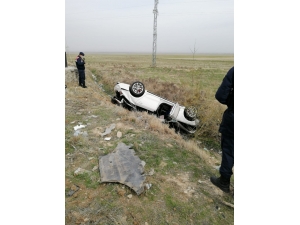 Konya’da Otomobil Takla Attı: 2 Yaralı