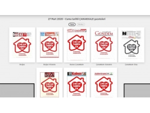 Çanakkale’de Ortak Manşet: ‘Evde Kal’