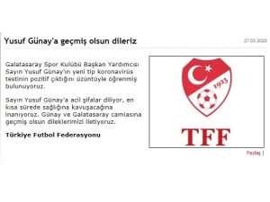 Tff’den Yusuf Günay’a ’Geçmiş Olsun’ Mesajı