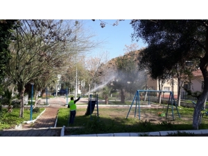 Koçarlı’da Dezenfekte Edilmeyen Yer Kalmadı