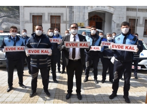 Amasya’da Zabıta "Evde Kal" Kuralına Farkındalık Getirdi
