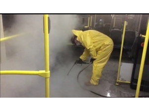 Düzce’de Ulaşım Araçlarına Buharlı Dezenfektasyon