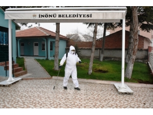 İnönü’de Dezenfekte Çalışmaları Aralıksız Devam Ediyor
