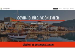 Marmaris Belediyesi Korona Virüse Karşı Vatandaşları Web Sitesi İle Bilgilendirmeye Başladı
