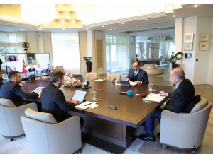 Cumhurbaşkanı Erdoğan, Kabine Üyeleriyle Video Konferansla Toplantı Yaptı