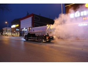 Serdivan Belediyesinin Dezenfekte Çalışmaları Havadan Görüntülendi