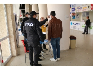 Burdur Otogarında Korona Önlemi