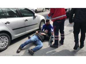 Şişli’de Yaralı Arkadaşa “Sosyal Mesafesiz” Sarılış Kamerada