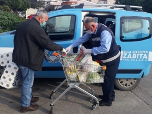 Buca’da İhtiyaç Sahiplerine Ve 65 Yaş Üstüne Yardım Eli