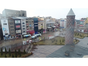 Dezenfekte Çalışmaları Drone İle Görüntülendi