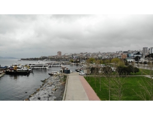 Korona Virüs Nedeniyle Boş Kalan Caddebostan Sahili Havadan Görüntülendi