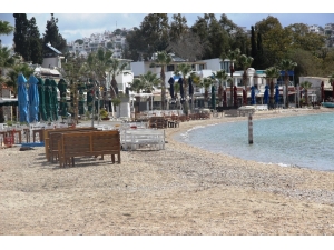 Bodrum Sahilleri Sessizliğe Büründü